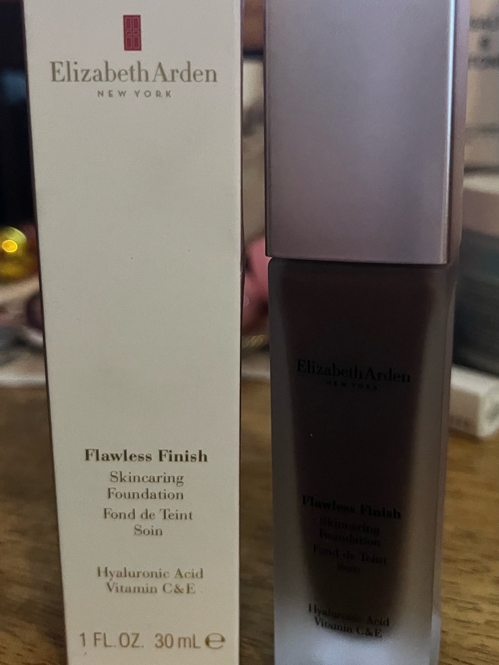 Elizabeth Arden Flawless Finish Foundation - Deep Brown Bottle